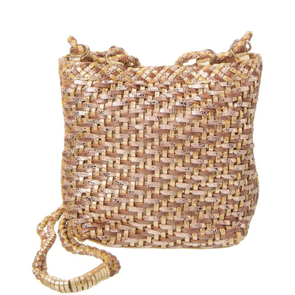 Rafé Annick Leather Bucket Tote, Gold